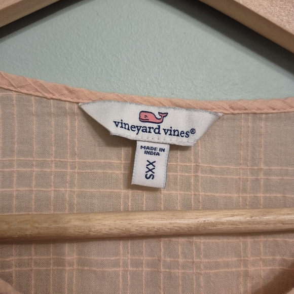Vineyard Vines Women's Boho Embroidered Peach Embroidered Blouse Size Small - Picture 5 of 6